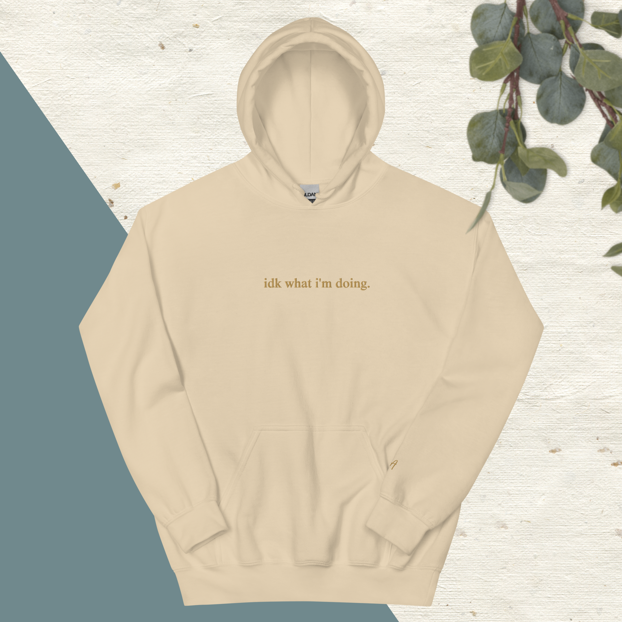 cream hoodie